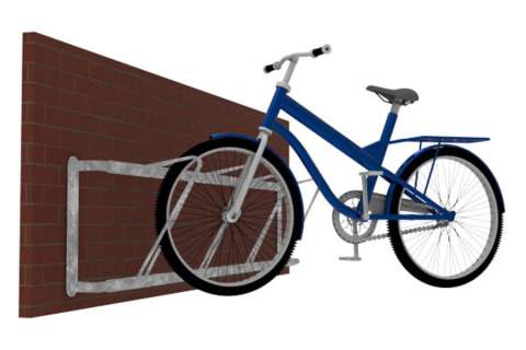 Væghængt skrå cykelstativ, Falco-DK