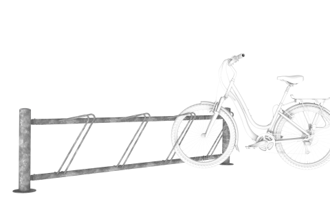 Falco-DK - enkeltsidet cykelstativ, skråparkering