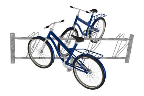 Falco-DK dobbeltsidet cykelstativ, skråparkering
