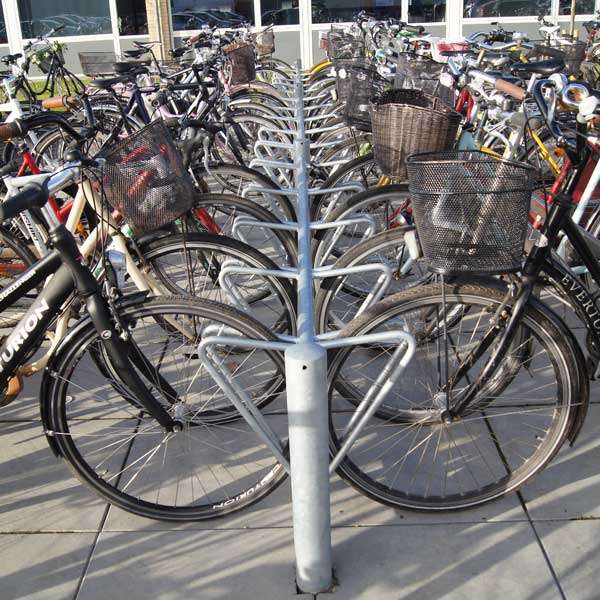 Cykelparkering til ethvert behov | Cykelstativer til skråparkering | Falco-DK dobbeltsidet cykelstativ | image #7 |  