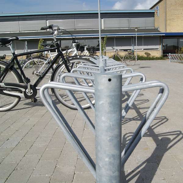 Cykelparkering til ethvert behov | Cykelstativer til skråparkering | Falco-DK dobbeltsidet cykelstativ | image #6 |  
