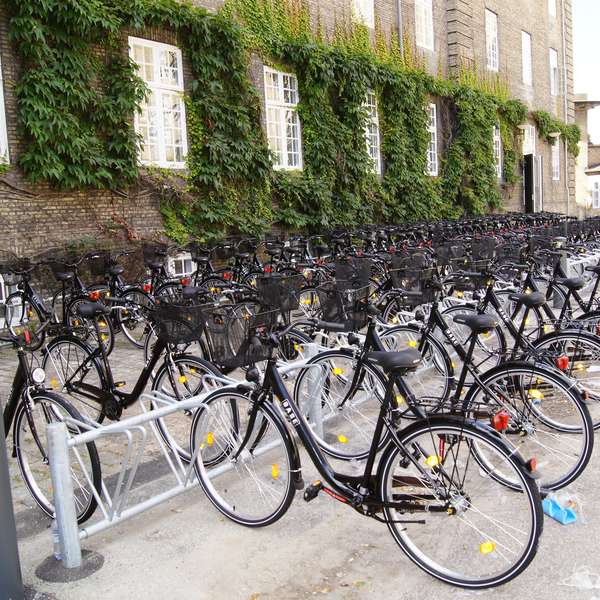 Cykelparkering til ethvert behov | Cykelstativer til skråparkering | Falco-DK dobbeltsidet cykelstativ | image #2 |  