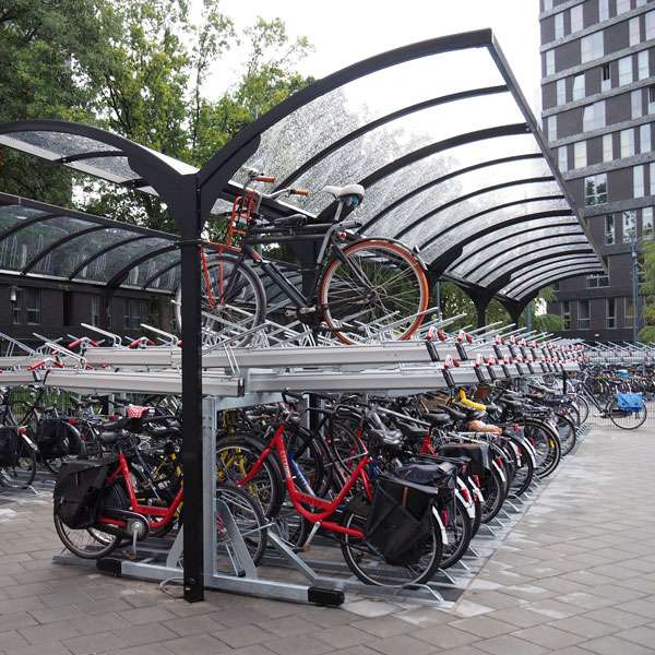 Cykelparkering til ethvert behov | Pladsbesparende cykelparkering | FalcoLevel Premium+, cykelparkering i 2 etager | image #9 |  FalcoLevel-Premium+-cykelparkering-i-2-etager
