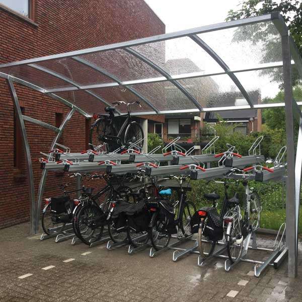 Cykelparkering til ethvert behov | Pladsbesparende cykelparkering | FalcoLevel Premium+, cykelparkering i 2 etager | image #16 |  