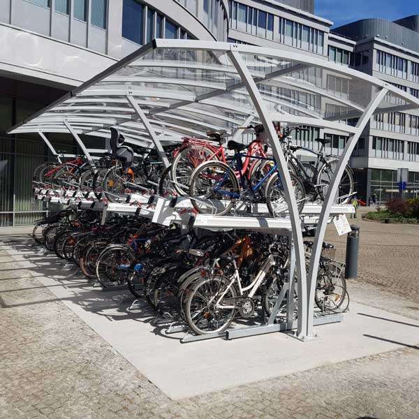 Cykelparkering til ethvert behov | Pladsbesparende cykelparkering | FalcoLevel Premium+, cykelparkering i 2 etager | image #6 |  