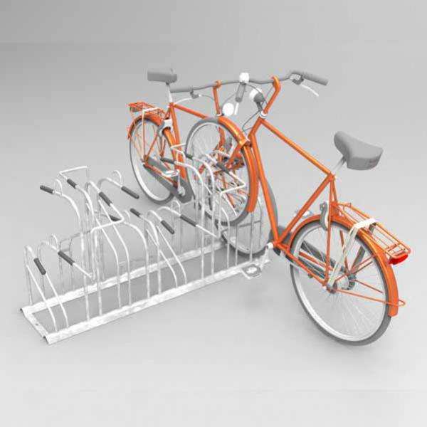 Cykelparkering til ethvert behov | Find professionelt cykelstativ hos Falco | Falco-ideal 2.0 dobbeltsidet cykelstativ | image #7 |  