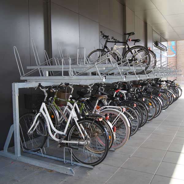 Cykelparkering til ethvert behov | Pladsbesparende cykelparkering | FalcoLevel Eco - Cykelstativ i 2 etager | image #9 |  