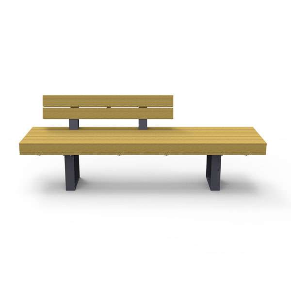 Gademøbler | Bænke | FalcoGlory enkeltsidet sofa med ryglæn | image #5 |  