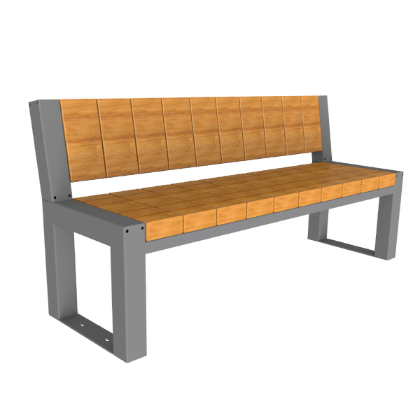 Gademøbler | Bænke | FalcoBloc bænk med vertikale planker | image #1 |  