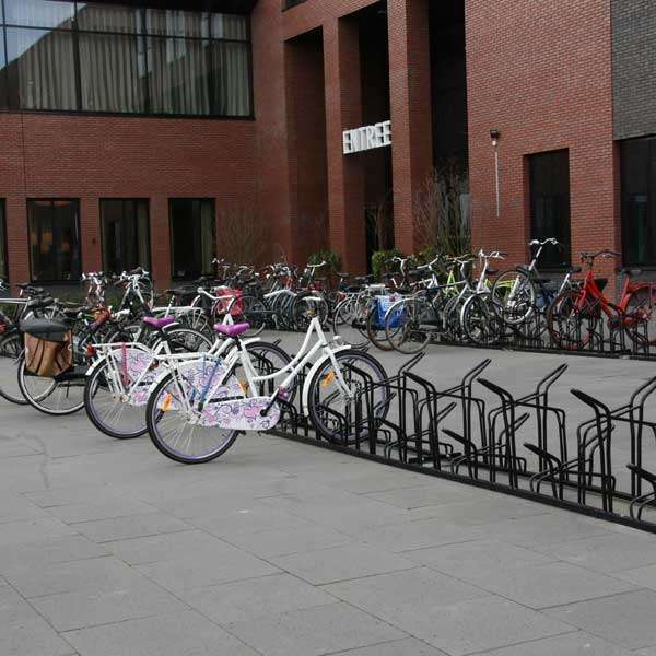 Cykelparkering til ethvert behov | Find professionelt cykelstativ hos Falco | FalcoSound dobbeltsidet cykelstativ | image #2 |  