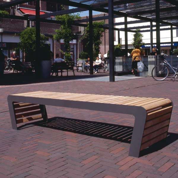 Gademøbler | Bænke | FalcoLinea bænk uden ryg | image #2 |  