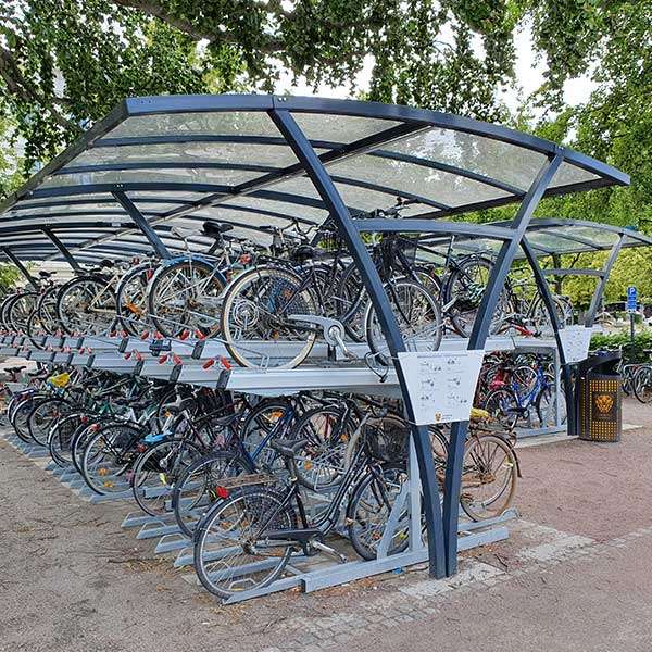 Cykelparkering til ethvert behov | Pladsbesparende cykelparkering | FalcoLevel Premium+, cykelparkering i 2 etager | image #4 |  FalcoLevel-Premium+-cykelparkering-i-2-etager