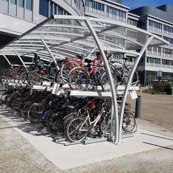 Cykelparkering til ethvert behov | Pladsbesparende cykelparkering | FalcoLevel Premium+, cykelparkering i 2 etager | image #7 |  FalcoLevel-Premium+-cykelparkering-i-2-etager