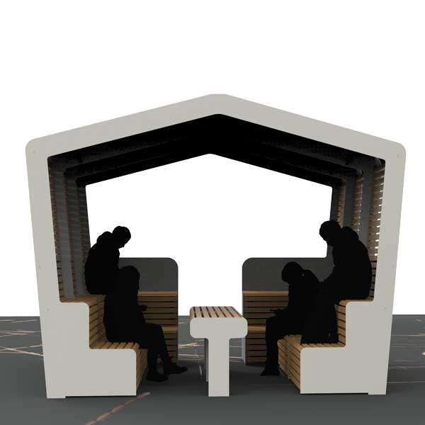 Gademøbler | Inspiration | Overdækket tribunebænk FalcoMeetUp | image #4 |  