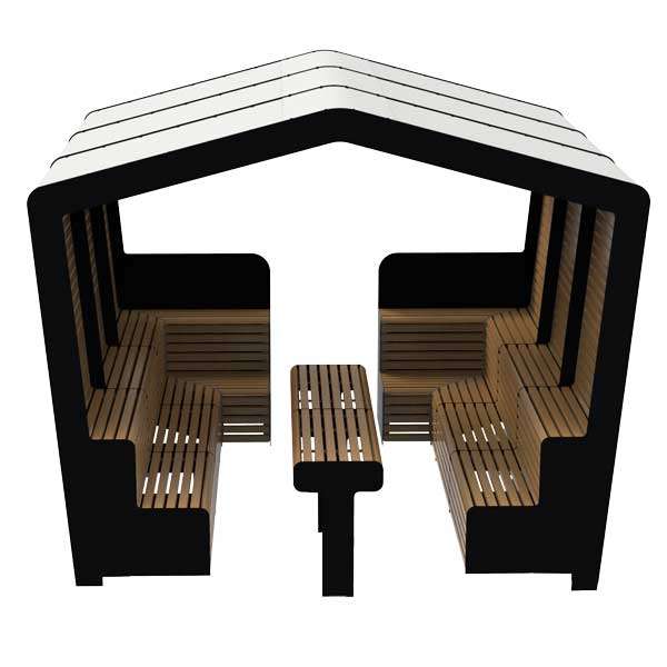 Gademøbler | Inspiration | Overdækket tribunebænk FalcoMeetUp | image #5 |  