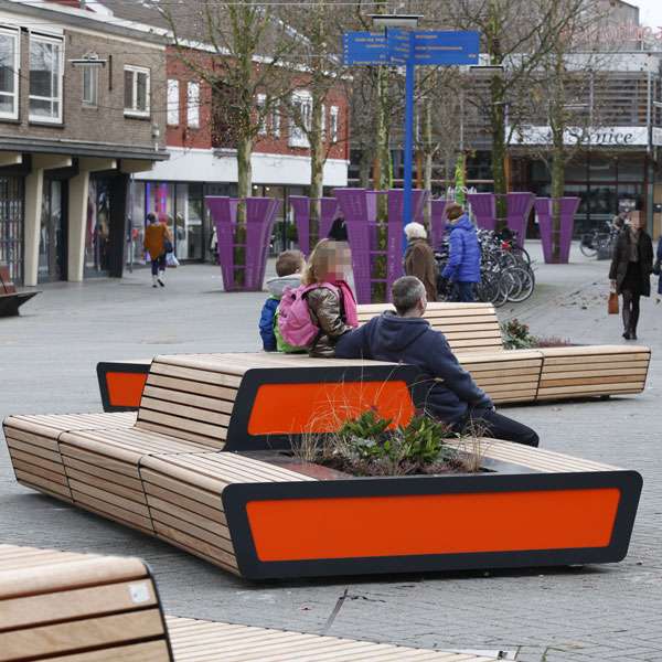 Gademøbler | Plantekummer | FalcoLinea XXL modul bænk | image #8 |  