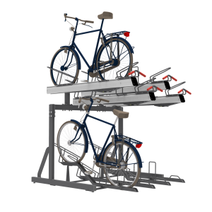 FalcoLevel-Premium+-cykelparkering-i-2-etager