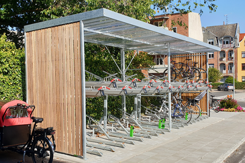 Etagecykelparkering med opladningsmulighed til Sønderborg