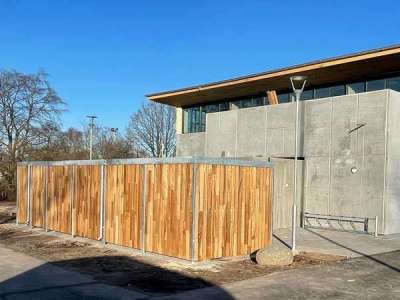 Gode cykelparkeringsmuligheder ved Amager Resourcecenter