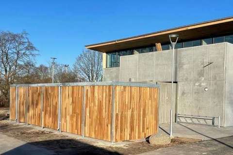 Gode cykelparkeringsmuligheder ved Amager Resourcecenter