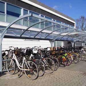 Gode cykelparkeringsmuligheder ved UCL, Odense