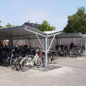 254 cykelparkeringspladser under overdækning