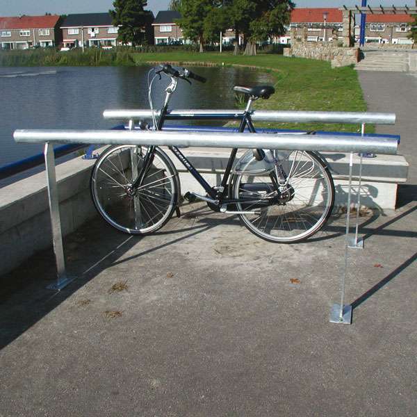 fietsparkeren geleidehek fietsaanleunbeugel