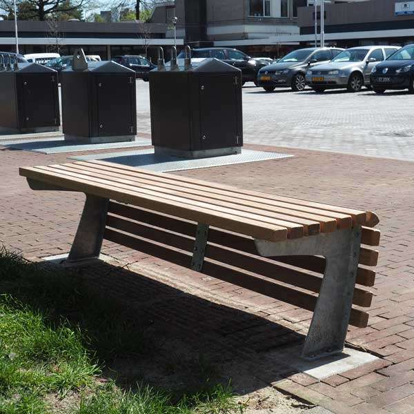 straatmeubilair parkbank buitenbank zitbank zitelement tapis du bois