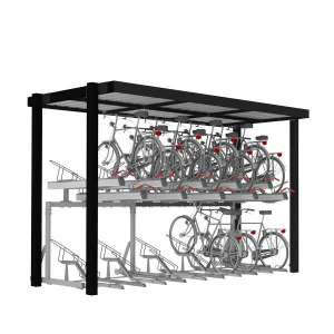 Overdækninger og skure | Etagecykeloverdækninger | FalcoSpan cykeloverdækning til etagecykelparkering | image #1|