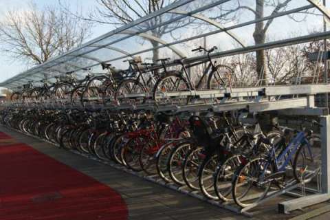 Etageparkering på Bjerringbro station