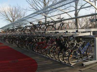 Etageparkering på Bjerringbro station