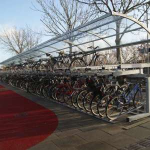 Etageparkering på Bjerringbro station