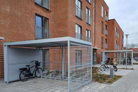 Cykelparkering til etagebyggeri i Ishøj