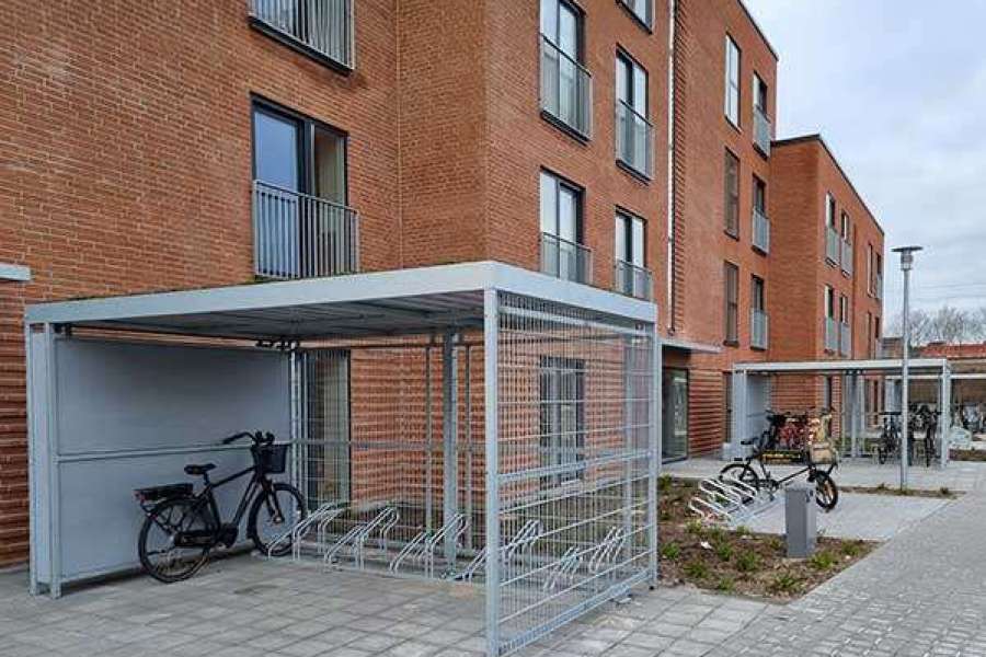 Cykelparkering til etagebyggeri i Ishøj