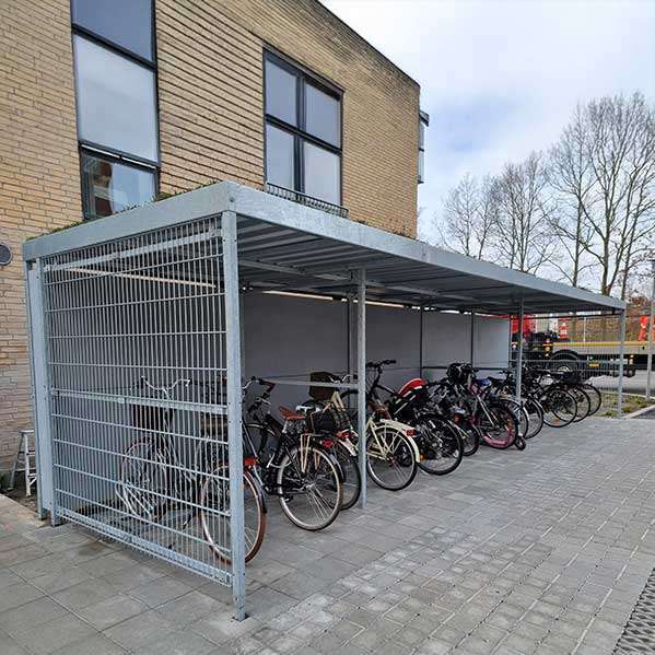 Cykelparkering til etagebyggeri i Ishøj