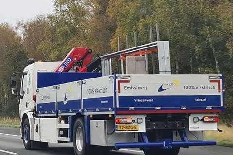 El-lastbil hos Falco Holland