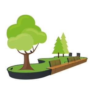 Gademøbler | Modulopbyggede bænke | FalcoFlora – skab et miljø til mennesker og natur | image #1