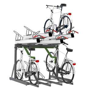 Cykelparkering til ethvert behov | Ladestationer til elcykler | FalcoLevel Premium+ etagecykelparkering med ladestationer til elcykler | image #1|
