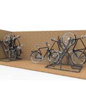 Hvor stort skal manøvrearealet bag cykelparkeringen være?