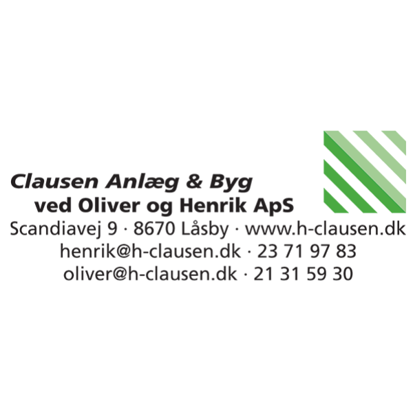 Clausen Anlæg og Byg ved Oliver og Henrik ApS Clausen Anlæg og Byg ved Oliver og Henrik ApS