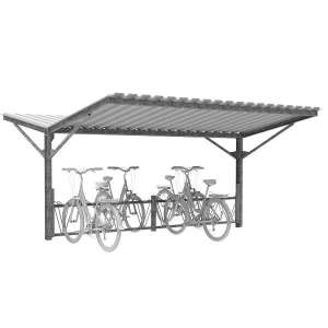 Overdækninger og skure | Populære kombinationer | FalcoLempo og FalcoDK | image #1| FalcoTel overdækningen og Falco-DK cykelparkeringen