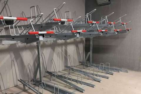 326 cykelparkeringspladser i parkeringskælder til boligbyggeri i Aarhus