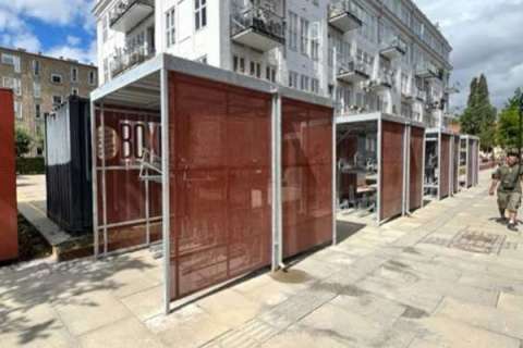 Effektiv og pladsbesparende cykelparkering hos NØAS, Amager