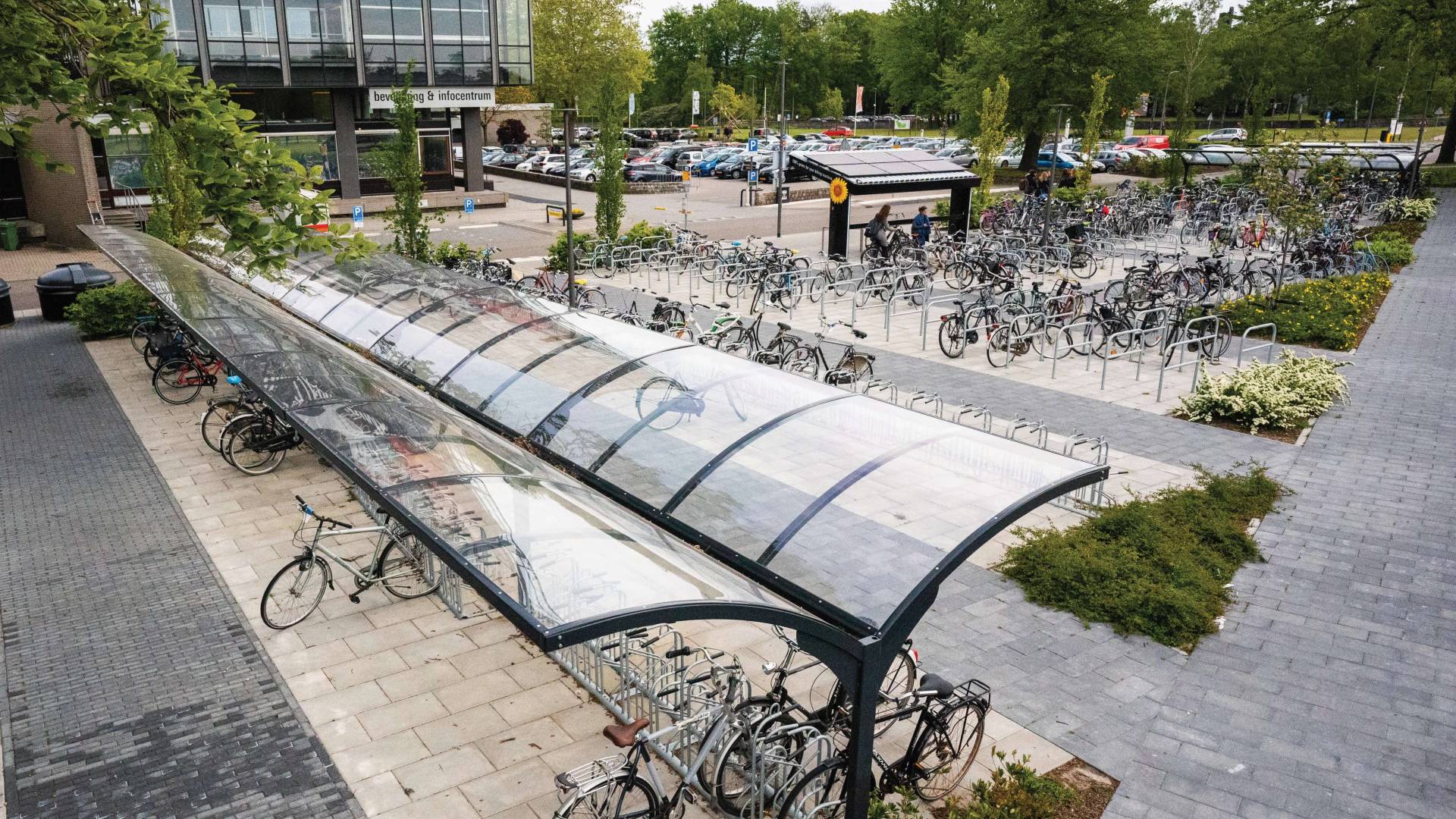 Fietsoverkapping Falcogamma ut Twente Enschede