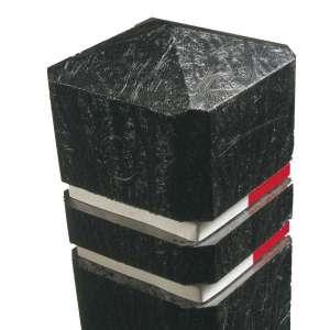 Pullerter | Pæle af kunststof og træ | Plastpullert 150x150mm | image #1