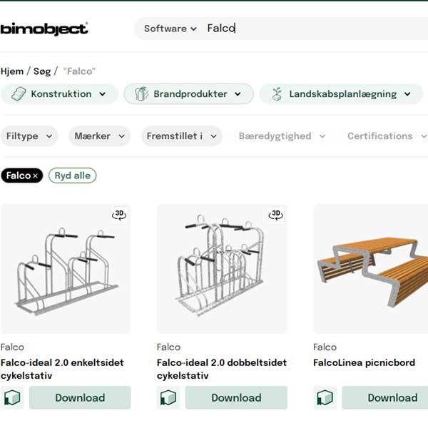 Falco på bimobject.com!