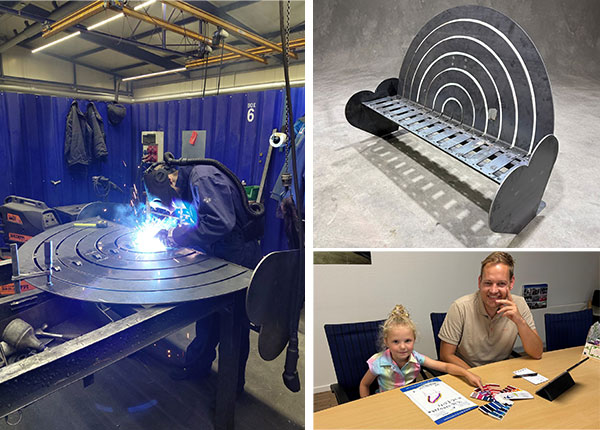 En regnbue af stål – når børnetegninger bliver til virkelighed