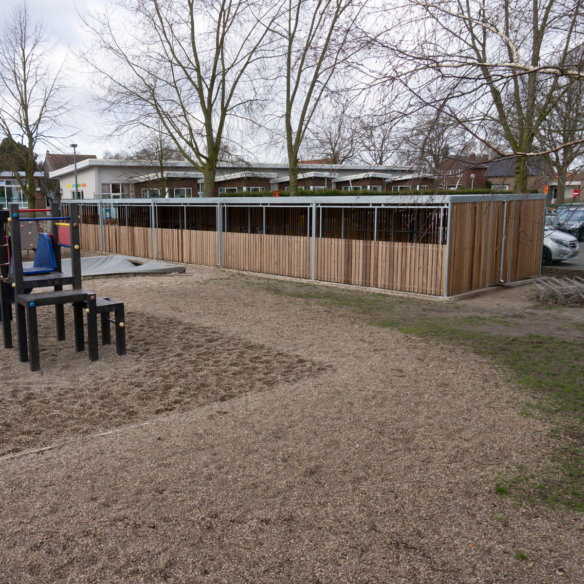 Det fleksible FalcoLok-500 cykelskur er ideelt til skole