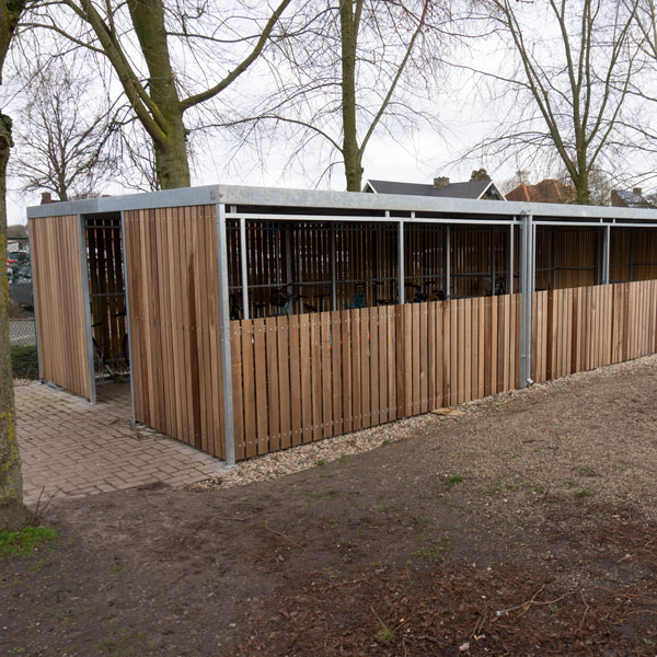 Det fleksible FalcoLok-500 cykelskur er ideelt til skole