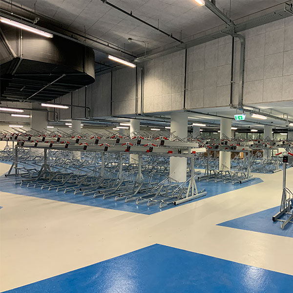 Innovativ cykelparkering hos Booking.com